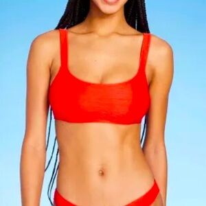 Wild Fable Red Bikini Top – Women’s Large (12–14)